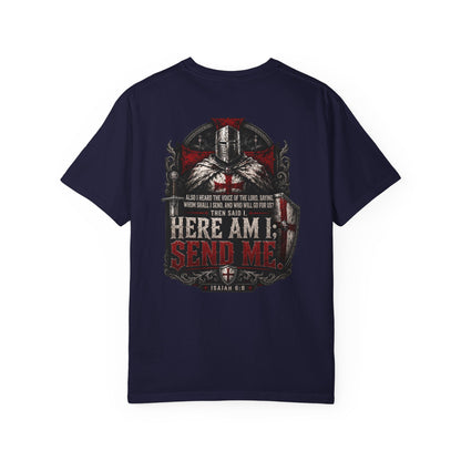 Here Am I, Send Me Crusaders Heavyweight T-Shirt