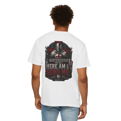 Here Am I, Send Me Crusaders Heavyweight T-Shirt