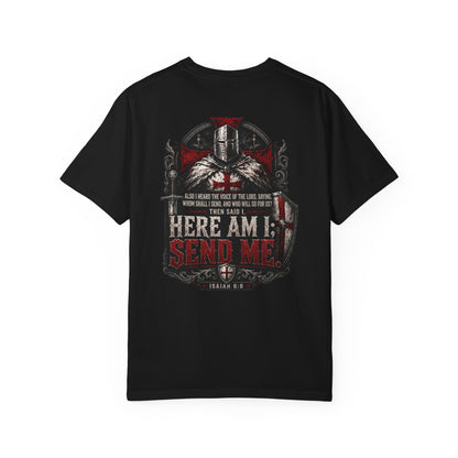 Here Am I, Send Me Crusaders Heavyweight T-Shirt