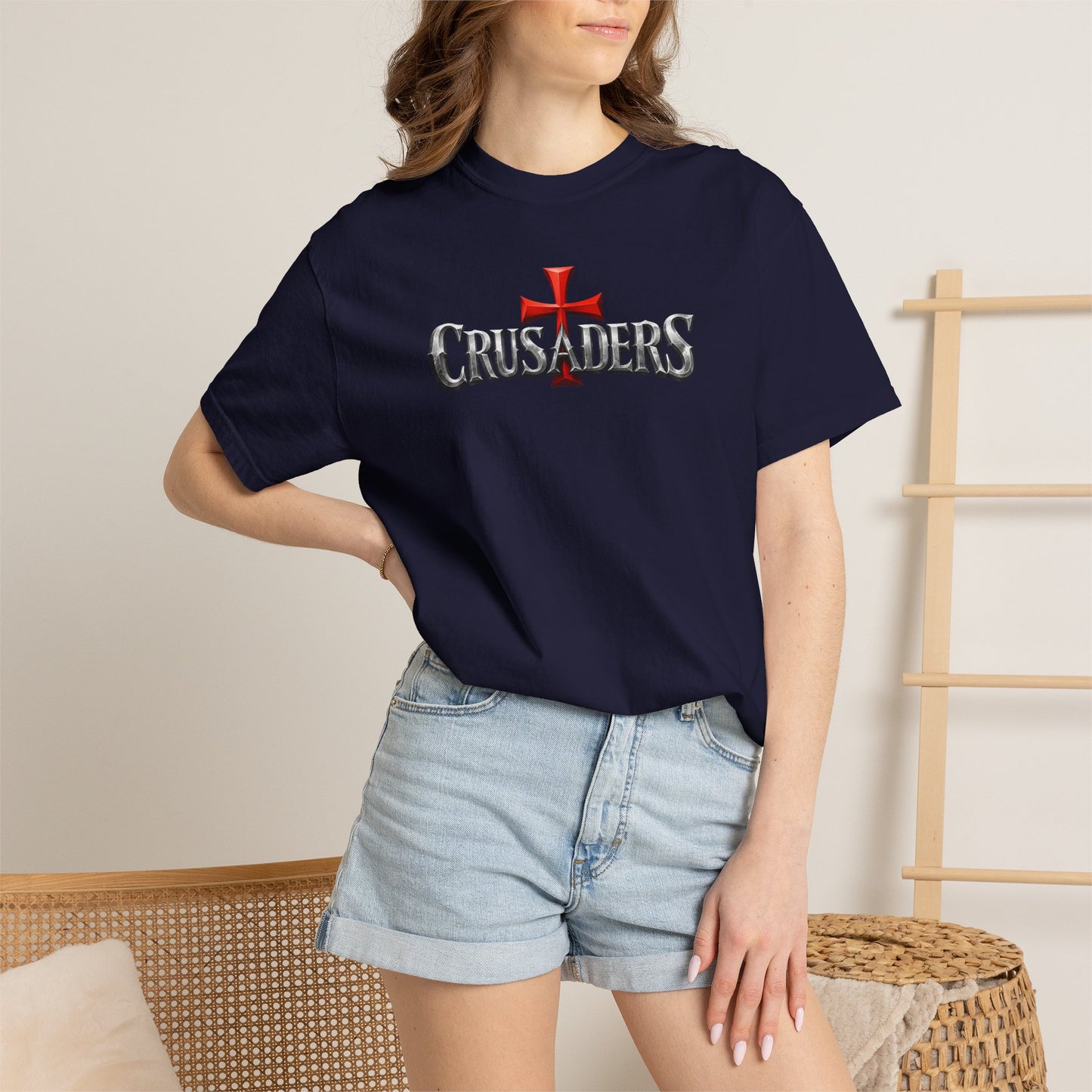 Here Am I, Send Me Crusaders Heavyweight T-Shirt