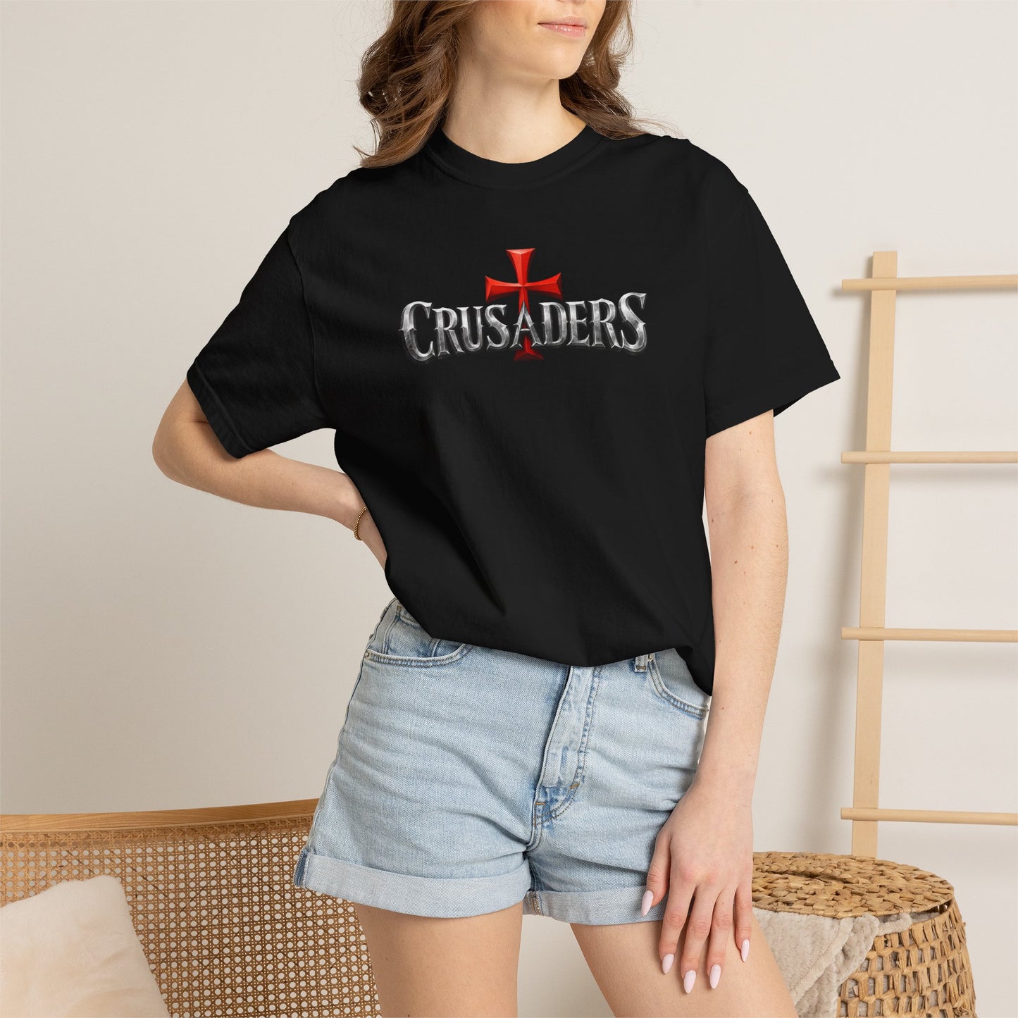 Here Am I, Send Me Crusaders Heavyweight T-Shirt