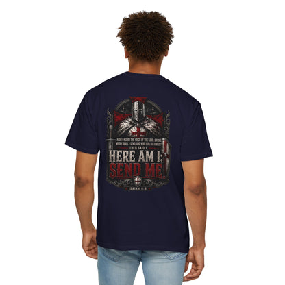 Here Am I, Send Me Crusaders Heavyweight T-Shirt