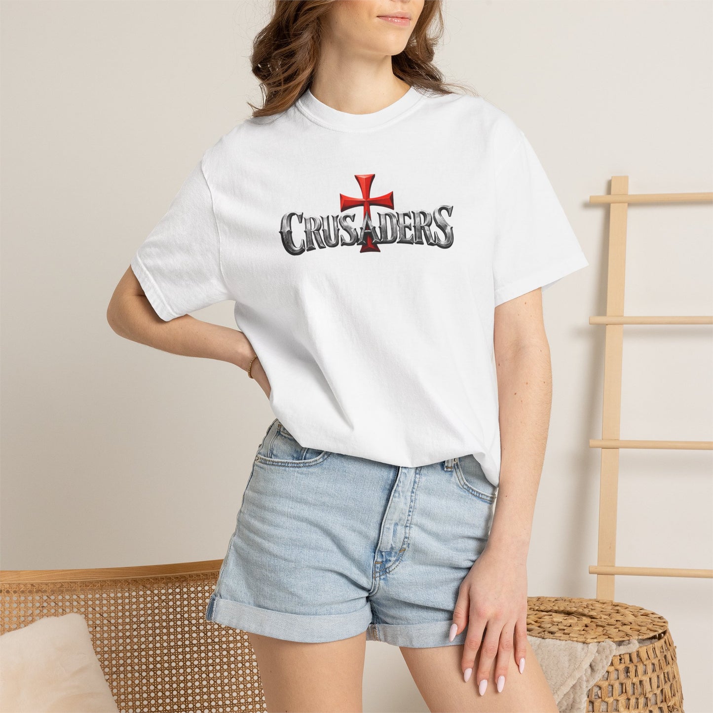 Here Am I, Send Me Crusaders Heavyweight T-Shirt