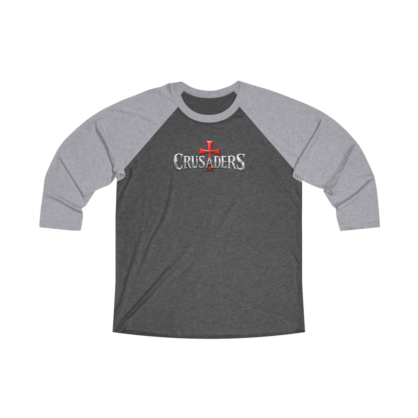 Crusaders Raglan Tee — Isaiah 40:31 Christian Baseball Shirt