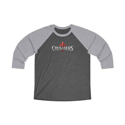 Crusaders Raglan Tee — Isaiah 40:31 Christian Baseball Shirt