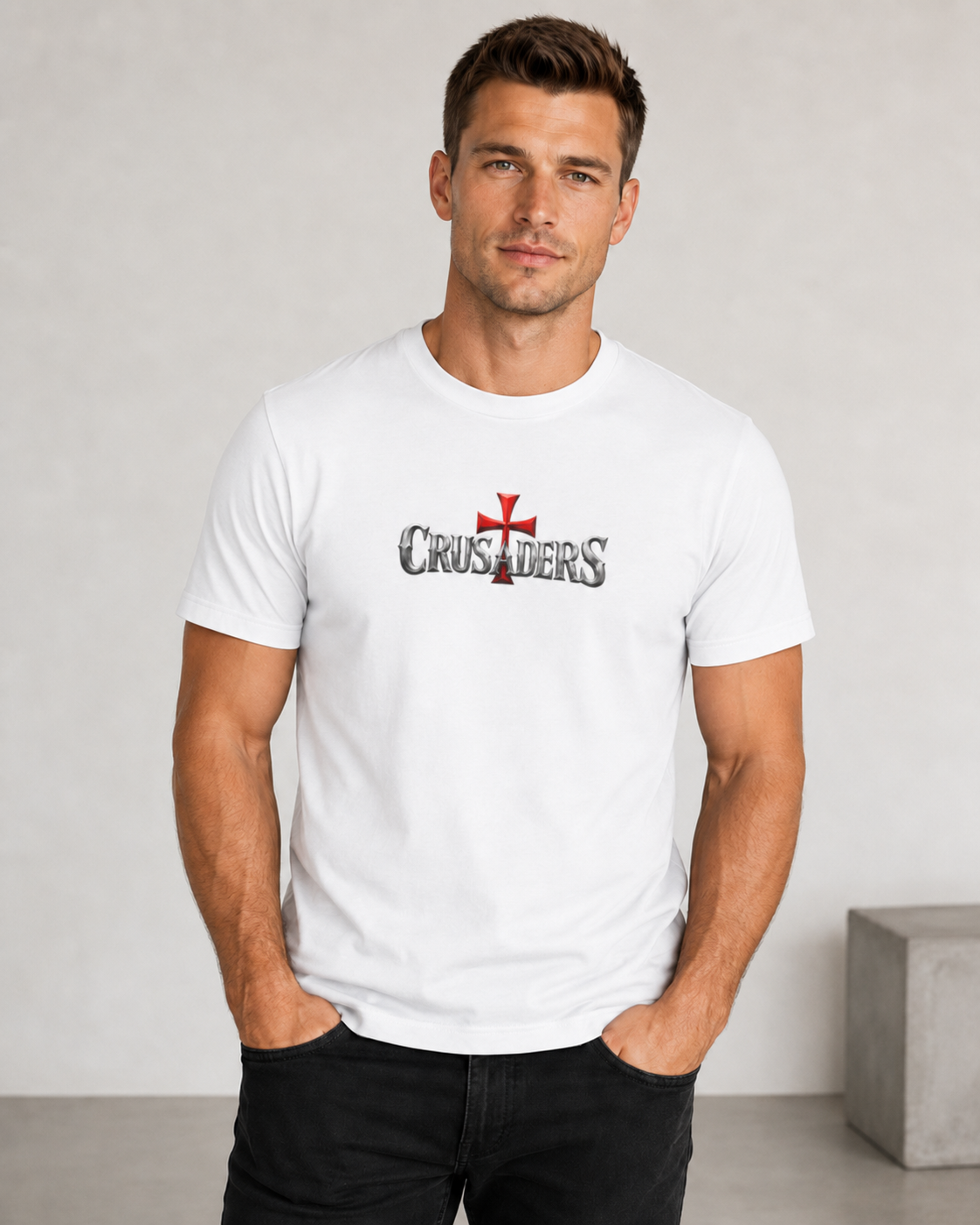 Psalm 144:1 Crusaders Premium Heavyweight Tee