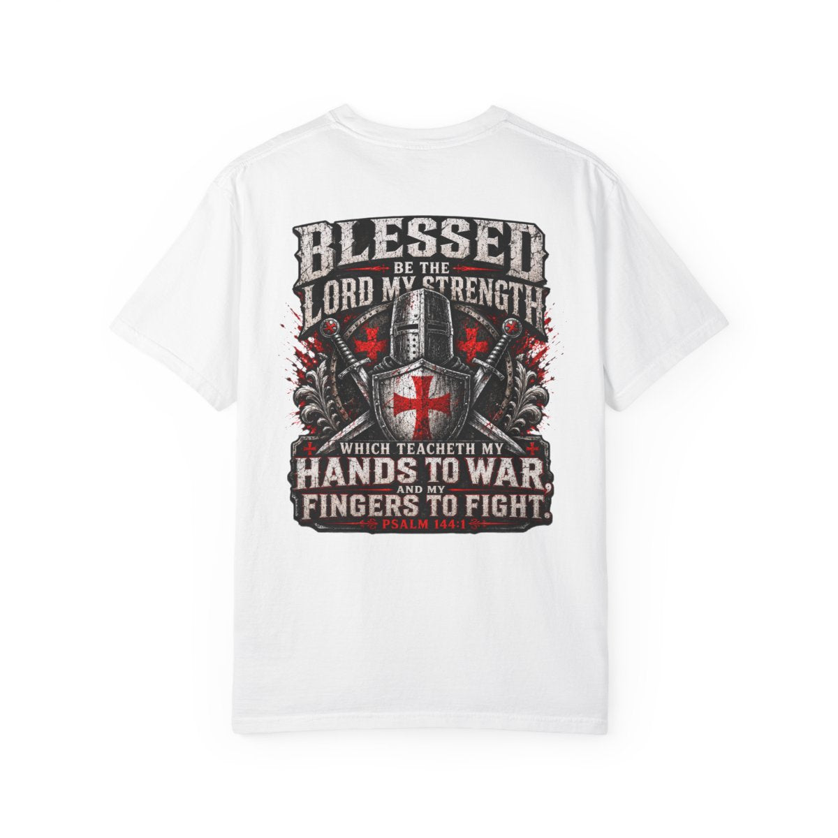 Psalm 144:1 Crusaders Premium Heavyweight Tee