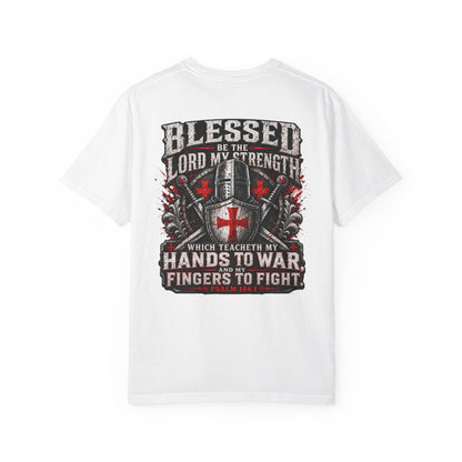 Psalm 144:1 Crusaders Premium Heavyweight Tee