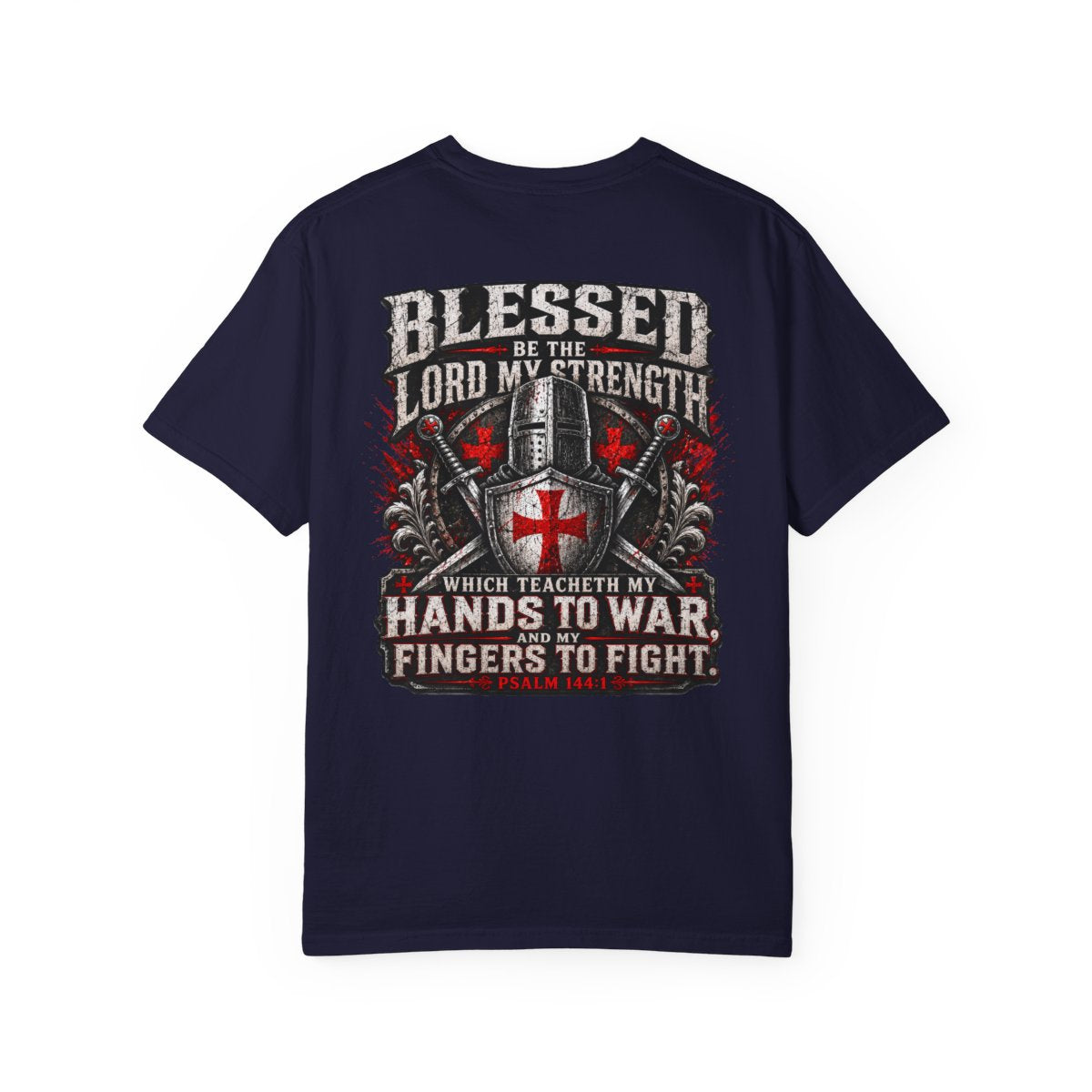 Psalm 144:1 Crusaders Premium Heavyweight Tee