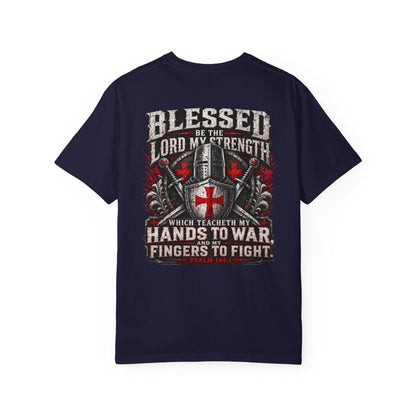 Psalm 144:1 Crusaders Premium Heavyweight Tee