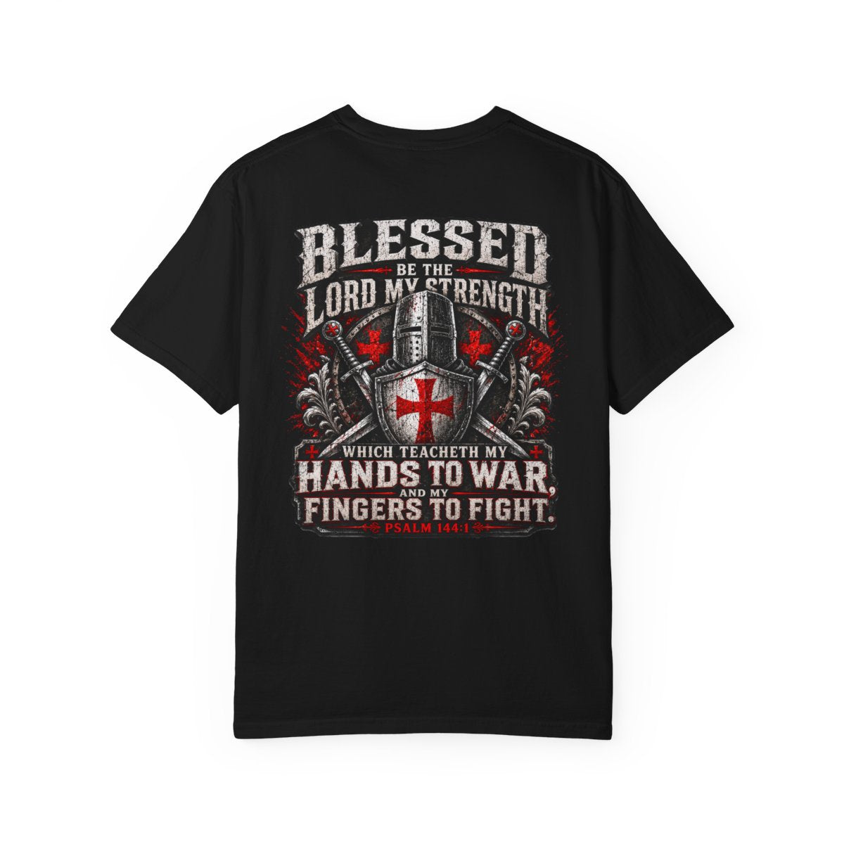 Psalm 144:1 Crusaders Premium Heavyweight Tee