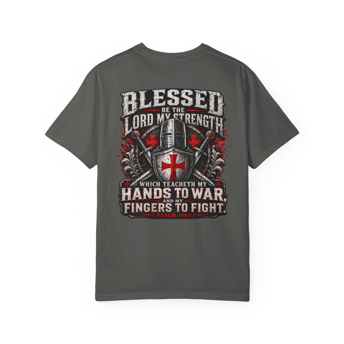 Psalm 144:1 Crusaders Premium Heavyweight Tee