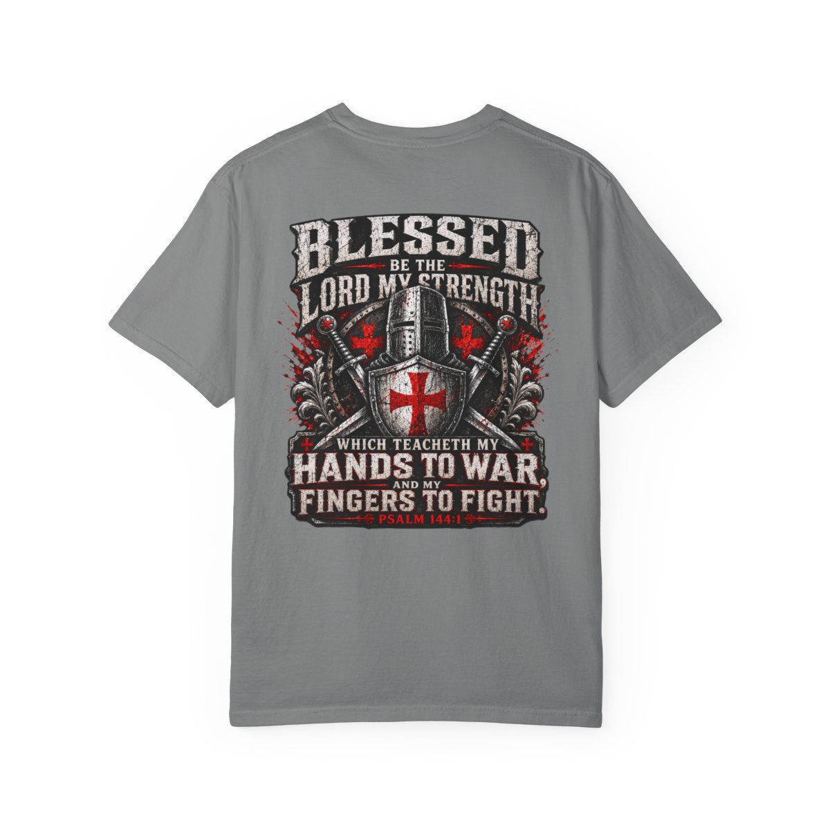 Psalm 144:1 Crusaders Premium Heavyweight Tee